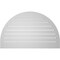 Ekena Millwork Round Top Surface Mount PVC Gable Vent: Functional, w/ 2"W x 1-1/2"P Brickmould Frame, 42"W x 26"H GVPRT42X2602SF - alternate 2